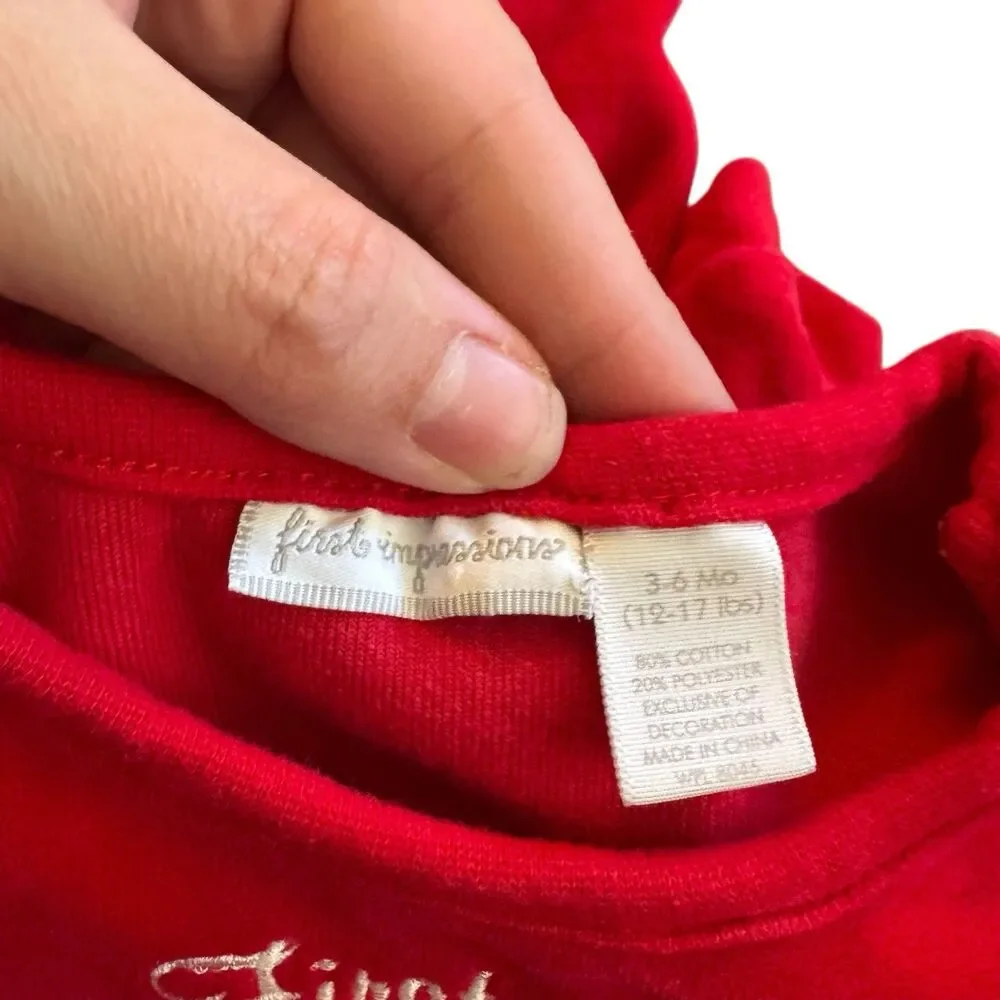 First Impressions Vintage Style Red Christmas